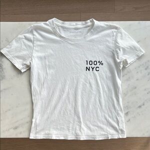 Everlane White 100% NYC T-Shirt